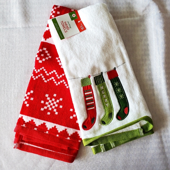 Target Kitchen 3 Nwt Christmas Kitchen Towels Set Poshmark